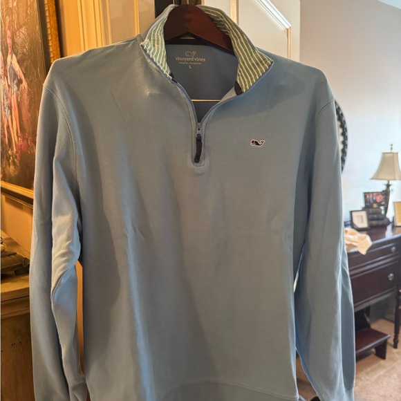 Vineyard Vines Quarter Zip - Light Blue - Picture 2 of 3